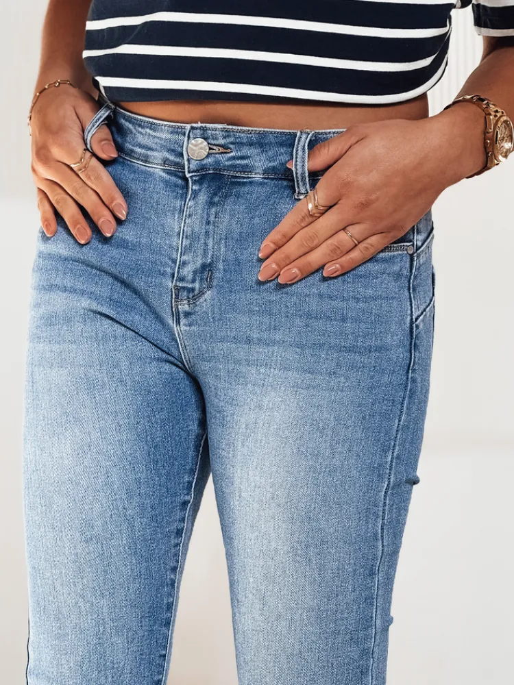 Spodnie Damskie|Jeansy Damskie>Dstreet Spodnie jeansowe damskie SKYLIGHT niebieskie UY2205