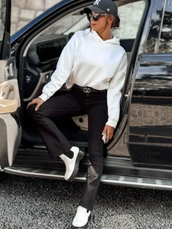 Spodnie Damskie|Jeansy Damskie>Dstreet Spodnie jeansowe damskie SLIMVELLA wysoki stan czarne UY2214