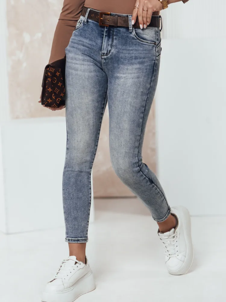 Jeansy Damskie>Dstreet Spodnie jeansowe damskie JEANSPURE niebieskie UY2307