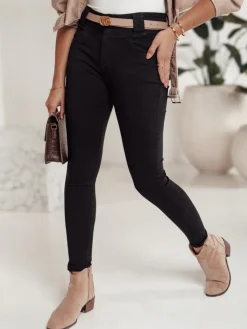 Spodnie Damskie|Jeansy Damskie>Dstreet Spodnie jeansowe damskie SKINTRA typu skinny czarne UY2218