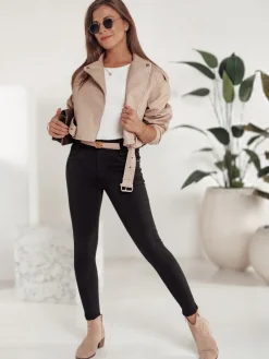 Spodnie Damskie|Jeansy Damskie>Dstreet Spodnie jeansowe damskie SKINTRA typu skinny czarne UY2218