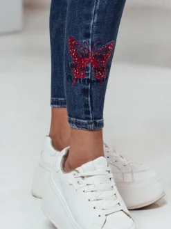 Jeansy Damskie>Dstreet Spodnie jeansowe damskie BUTTEROTO skinny UY2314