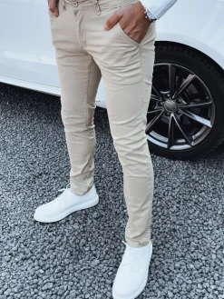 Spodnie Męskie>Dstreet Spodnie męskie beżowe UX4345