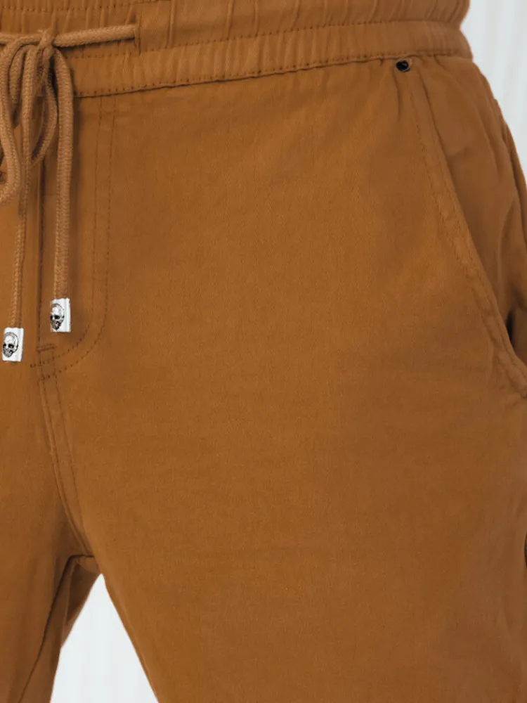 Spodnie Męskie>Dstreet Spodnie męskie bojówki brązowe UX4174
