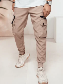Spodnie Męskie>Dstreet Spodnie męskie cago khaki UX4466