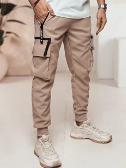 Spodnie Męskie>Dstreet Spodnie męskie cago khaki UX4466