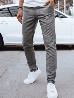 Wyjątkowe Okazje|Spodnie Męskie>Dstreet Spodnie męskie casual ciemnoszare UX4403