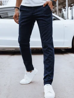 Spodnie Męskie>Dstreet Spodnie męskie casual ciemnoniebieskie UX4387
