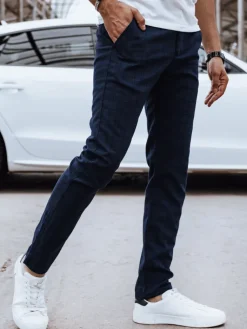 Spodnie Męskie>Dstreet Spodnie męskie casual ciemnoniebieskie UX4387