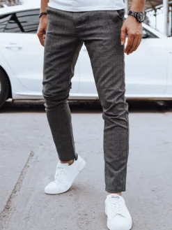 Wyjątkowe Okazje|Spodnie Męskie>Dstreet Spodnie męskie casual ciemnoszare UX4400