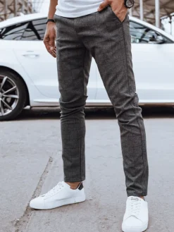 Wyjątkowe Okazje|Spodnie Męskie>Dstreet Spodnie męskie casual ciemnoszare UX4400
