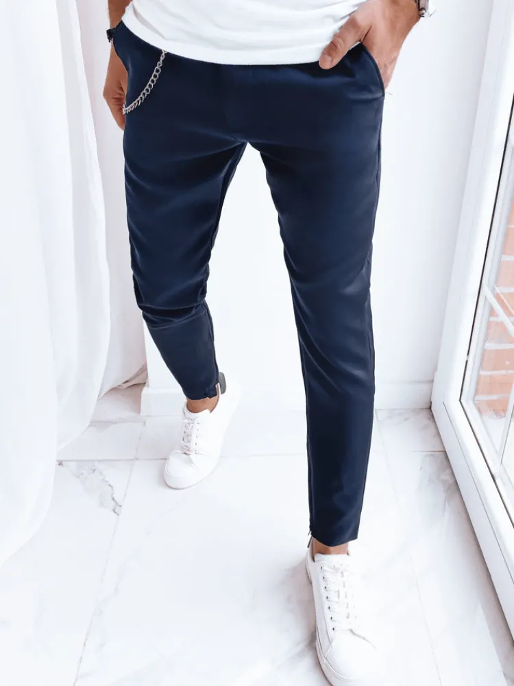 Spodnie Męskie>Dstreet Spodnie męskie casual ciemnogranatowe UX4010