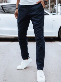 Spodnie Męskie>Dstreet Spodnie męskie casual ciemnogranatowe UX4395