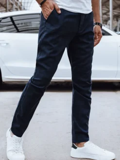 Spodnie Męskie>Dstreet Spodnie męskie casual ciemnogranatowe UX4395
