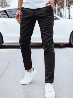 Spodnie Męskie>Dstreet Spodnie męskie casual czarne UX4397