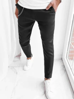 Spodnie Męskie>Dstreet Spodnie męskie casual czarne UX4002