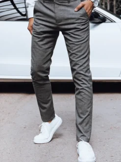 Wyjątkowe Okazje|Spodnie Męskie>Dstreet Spodnie męskie chinosy ciemnoszare UX4388