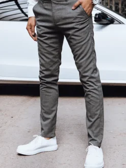 Wyjątkowe Okazje|Spodnie Męskie>Dstreet Spodnie męskie chinosy ciemnoszare UX4388