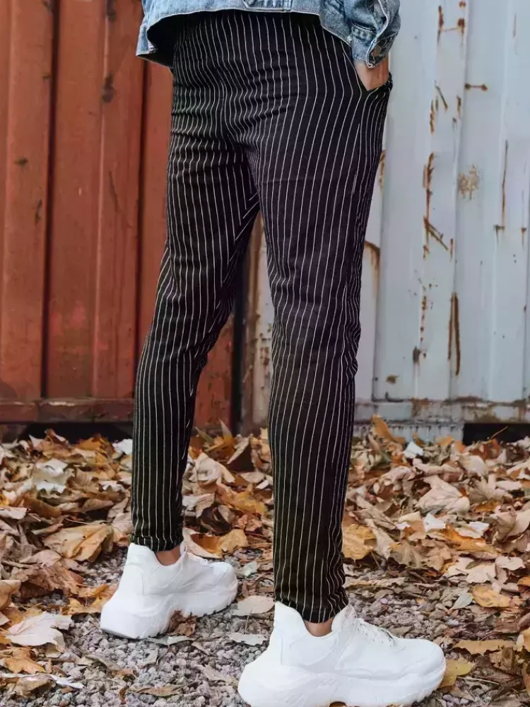 Spodnie Męskie>Dstreet Spodnie męskie chinosy czarne UX3431