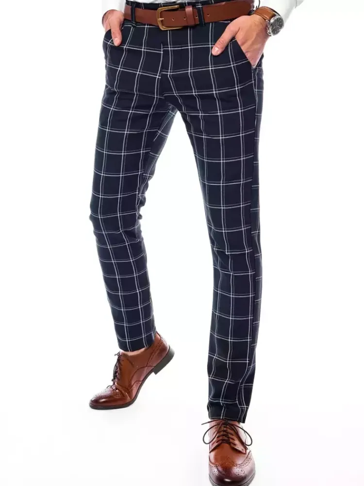 Spodnie Męskie>Dstreet Spodnie męskie chinosy granatowe UX3690