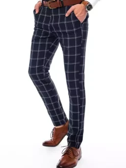 Spodnie Męskie>Dstreet Spodnie męskie chinosy granatowe UX3690