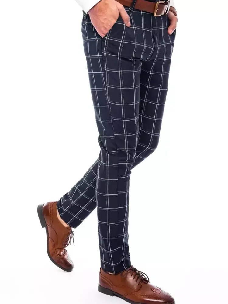 Spodnie Męskie>Dstreet Spodnie męskie chinosy granatowe UX3690