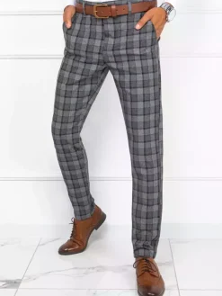 Spodnie Męskie>Dstreet Spodnie męskie ciemnoszare UX3789