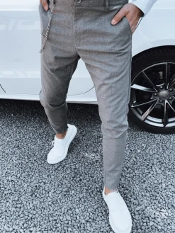 Spodnie Męskie>Dstreet Spodnie męskie ciemnoszare UX4409