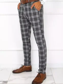 Spodnie Męskie>Dstreet Spodnie męskie ciemnoszare UX3776