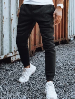 Spodnie Męskie>Dstreet Spodnie męskie ciemnoszare UX4431