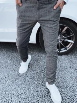 Wyjątkowe Okazje|Spodnie Męskie>Dstreet Spodnie męskie ciemnoszary UX4390