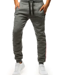 Spodnie Męskie>Dstreet Spodnie męskie dresowe antracytowe UX3623