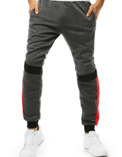 Spodnie Męskie>Dstreet Spodnie męskie dresowe antracytowe UX3543