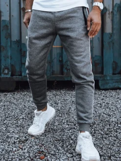 Spodnie Męskie>Dstreet Spodnie męskie dresowe antracytowe UX4425