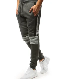 Spodnie Męskie>Dstreet Spodnie męskie dresowe antracytowe UX3372