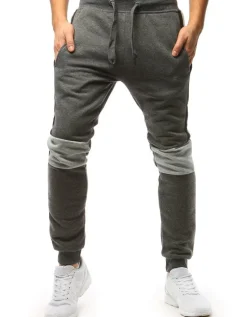 Spodnie Męskie>Dstreet Spodnie męskie dresowe antracytowe UX3372