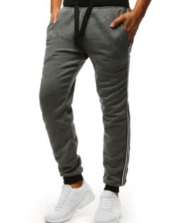 Spodnie Męskie>Dstreet Spodnie męskie dresowe antracytowe UX3538