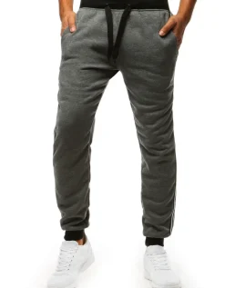 Spodnie Męskie>Dstreet Spodnie męskie dresowe antracytowe UX3538