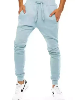 Spodnie Męskie>Dstreet Spodnie męskie dresowe blękitne UX3450