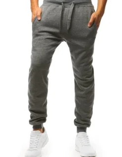 Spodnie Męskie>Dstreet Spodnie męskie dresowe ciemnoszare UX2872