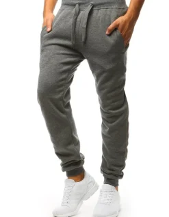 Spodnie Męskie>Dstreet Spodnie męskie dresowe ciemnoszare UX2872