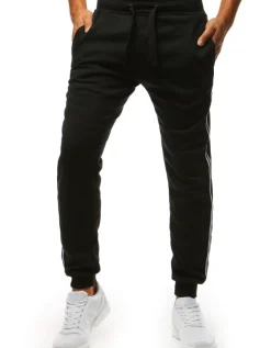Spodnie Męskie>Dstreet Spodnie męskie dresowe czarne UX3537