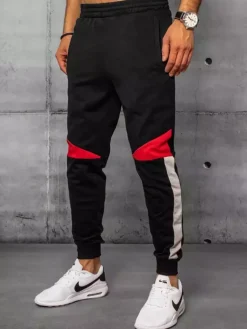 Spodnie Męskie>Dstreet Spodnie męskie dresowe czarne UX3242