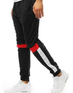 Spodnie Męskie>Dstreet Spodnie męskie dresowe czarne UX3542