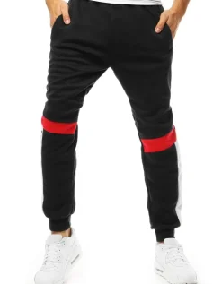Spodnie Męskie>Dstreet Spodnie męskie dresowe czarne UX3542
