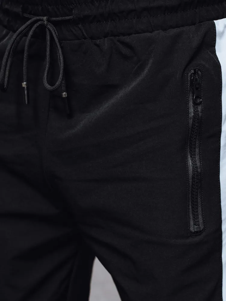 Spodnie Męskie>Dstreet Spodnie męskie dresowe czarne UX4312