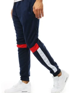 Spodnie Męskie>Dstreet Spodnie męskie dresowe granatowe UX3544