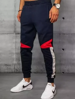 Spodnie Męskie>Dstreet Spodnie męskie dresowe granatowe UX3240