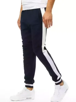 Spodnie Męskie>Dstreet Spodnie męskie dresowe granatowe UX3361