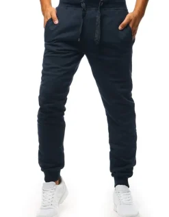 Spodnie Męskie>Dstreet Spodnie męskie dresowe granatowe UX2707
